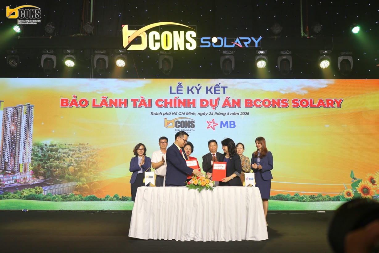 Tập đoàn Bcons và Ngân hàng MB ký kết bảo lãnh tài chính dự án Bcons Solary tại sự kiện
