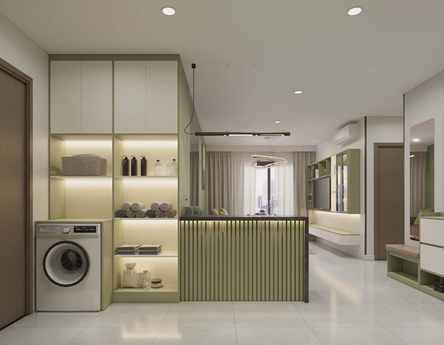 Nhà Mẫu Bcons Solary – Căn Hộ 2 Phòng Ngủ – Diện Tích 63m²