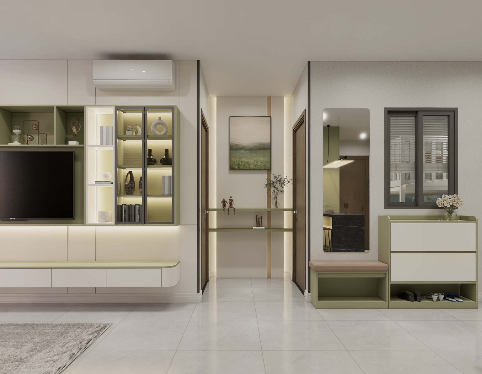 Nhà Mẫu Bcons Solary – Căn Hộ 2 Phòng Ngủ – Diện Tích 63m²